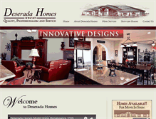 Tablet Screenshot of deseradahomes.com